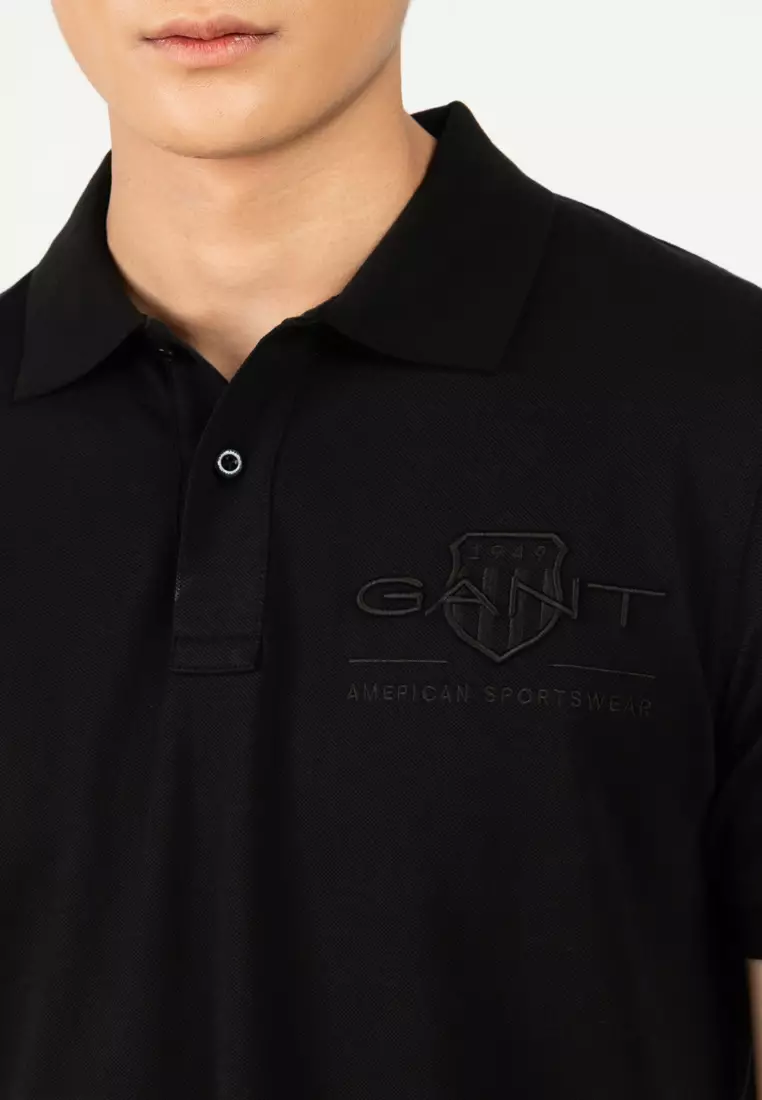 Tonal Shield Polo Shirt