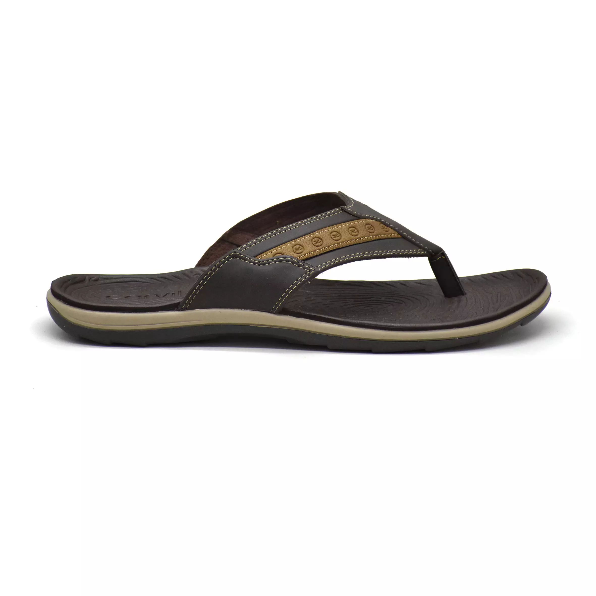 Carvil Sandal Pria Bologna-01 M Dark Brown