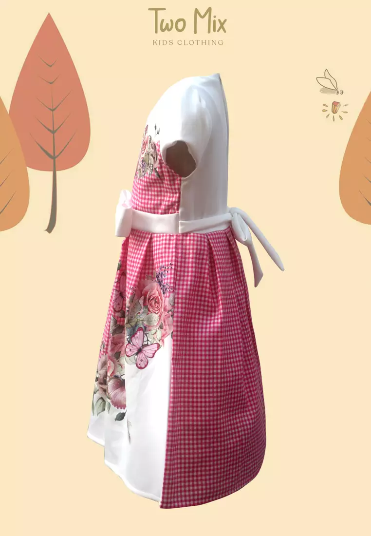 TWO MIX - Baju Anak Perempuan Digital Printing Butterfly 1-12 Tahun 4282