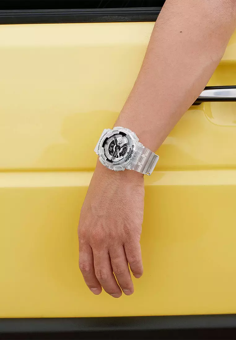 Jam Tangan Analog Digital Pria G-Shock 40th Anniversary Clear Remix GA-114RX-7A Resin Band
