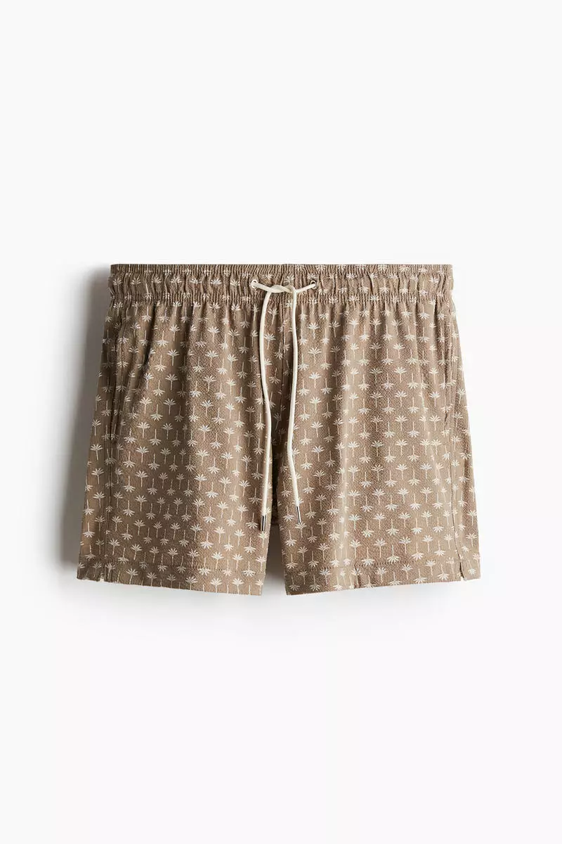 Seersucker swim shorts