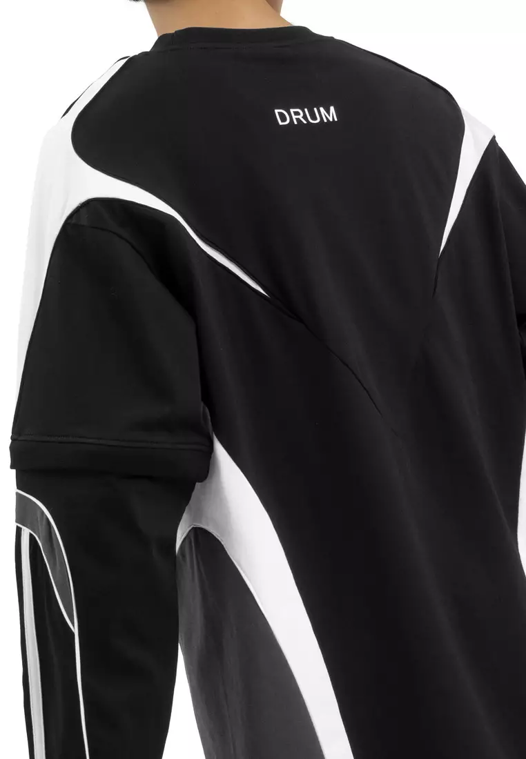 Select Racing Collection Detachable Sleeve Jumper Tee - Black