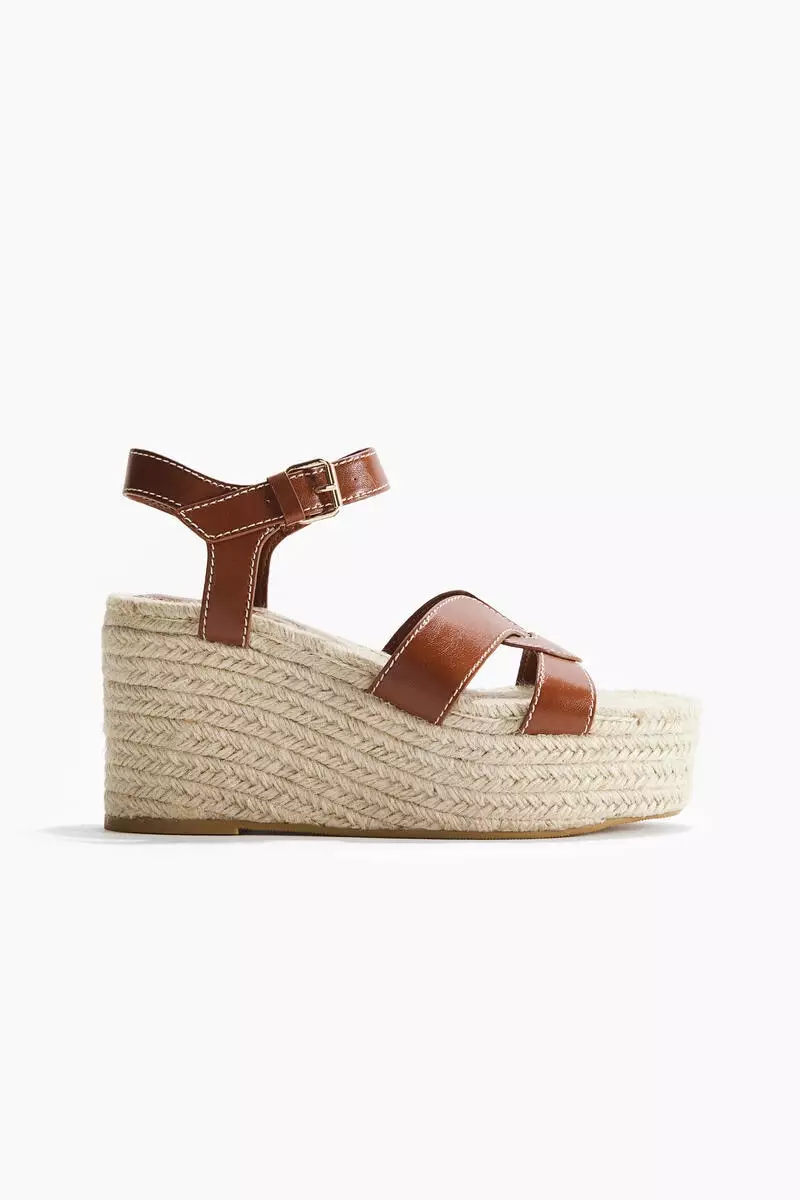 Wedge-heeled espadrilles