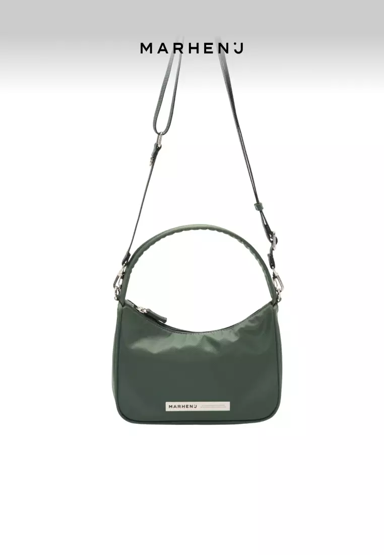 CELINA Nylon Crossbody Bag Forest Green