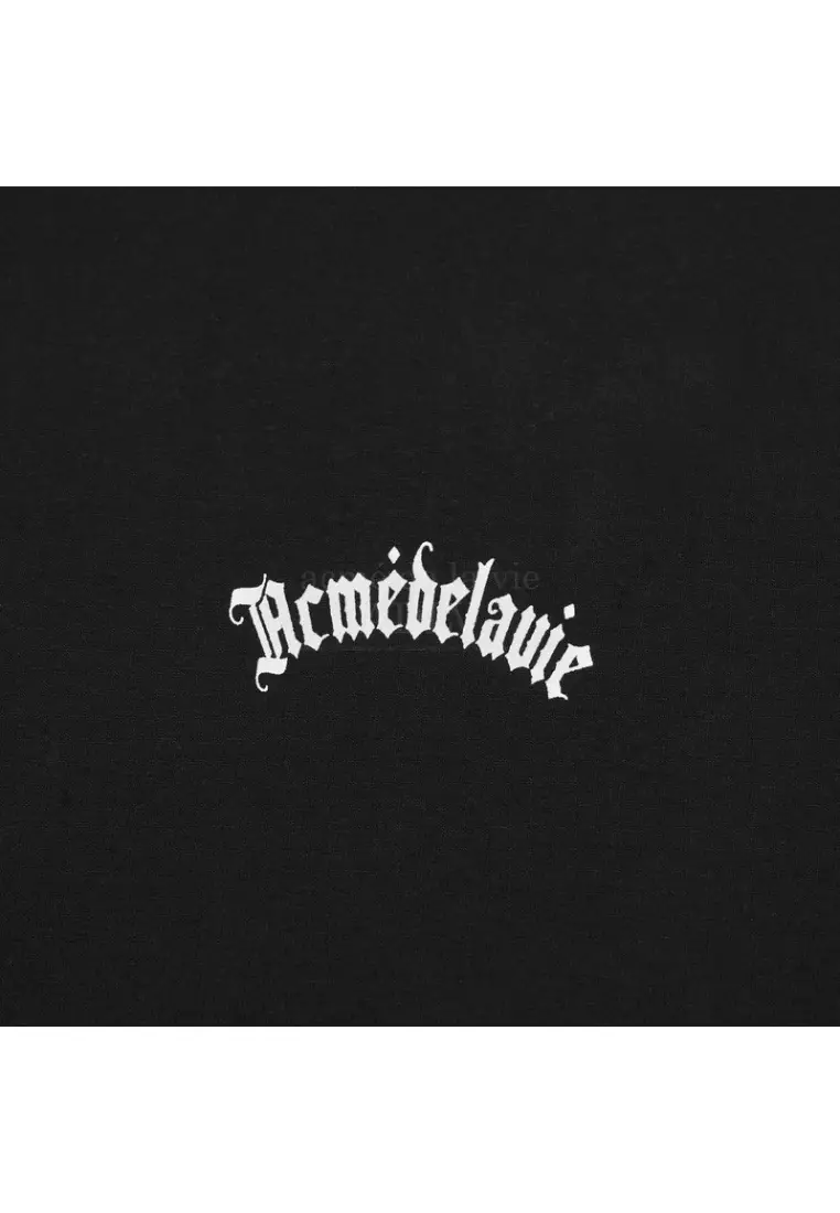 ADLV Gold Chain Bear Doll Short Sleeve T-Shirt Black