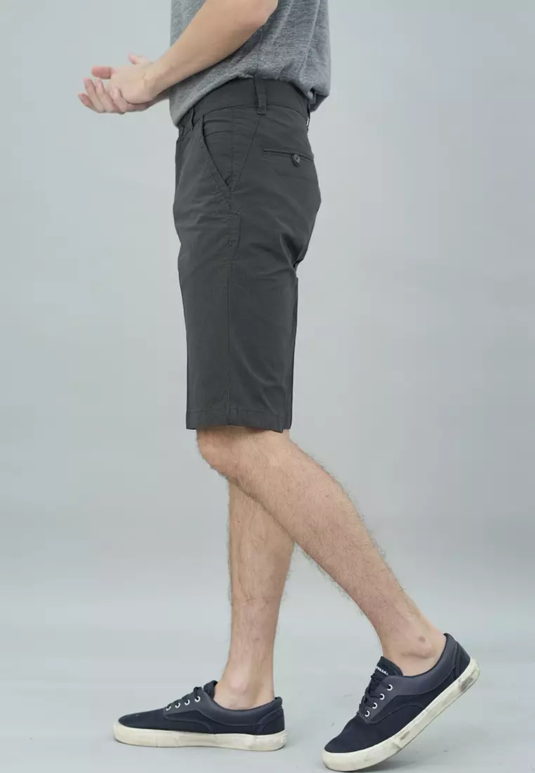 LGS - Celana Pendek Casual Chinos Pria Warna Hitam - CSS.343.S054.001.C