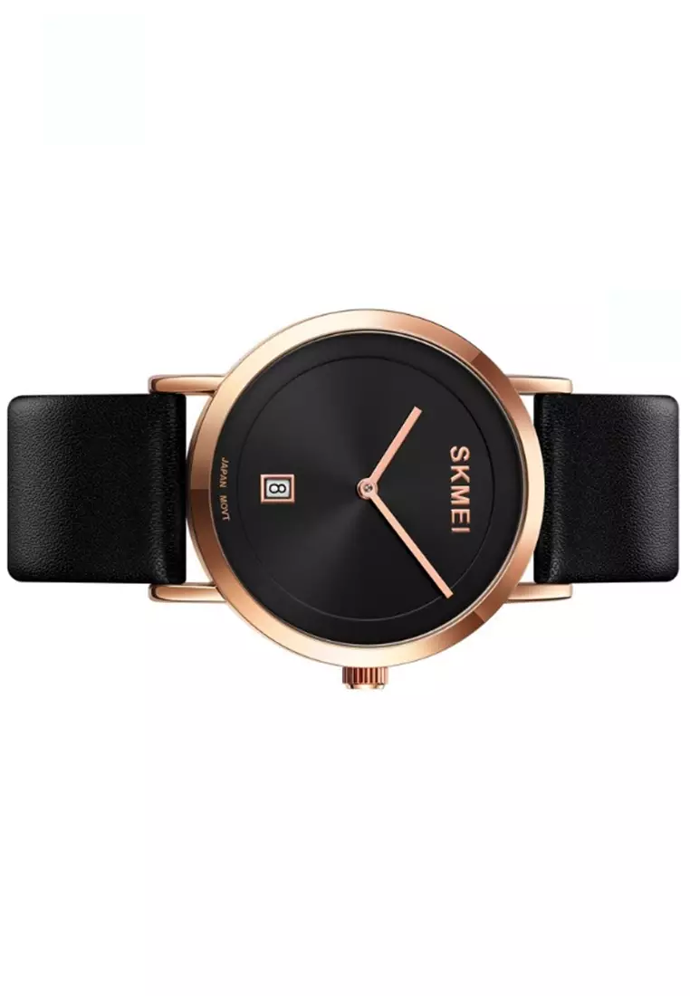 Jam Tangan Analog Pria Waterproof Strap Tali Material Kulit Leather BL77 ORIGINAL