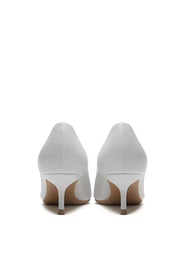 5CM Uniform Pointed Mid Heel Shoes HZL151