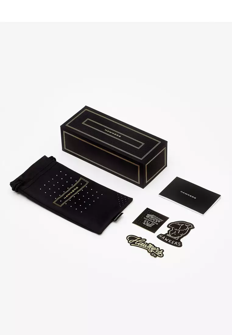 HAWKERS Rubber Black Sky ONE LS Sunglasses for Men and Women. UV400 Protection. Official Product Designed in Spain