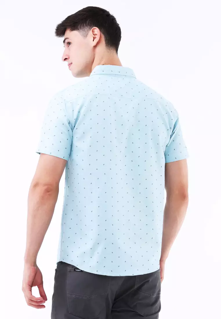 Printed Woven Polo Short Sleeve