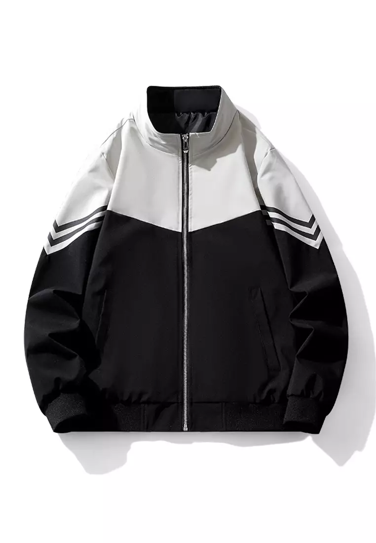 Adidas leather baseball store jacket