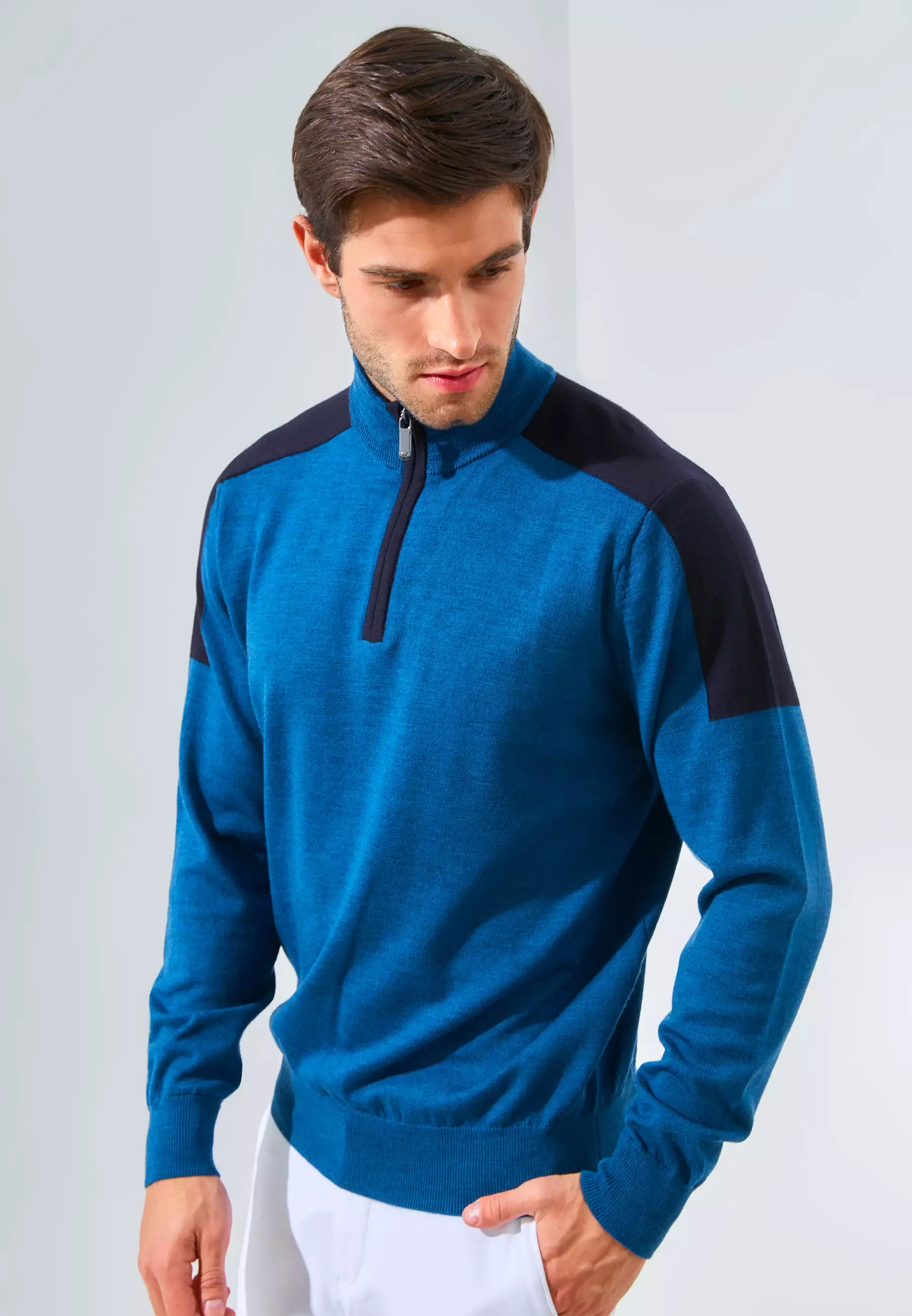 Jack Nicklaus Maxime Premium Sweater Regular Fit Pacific Blue