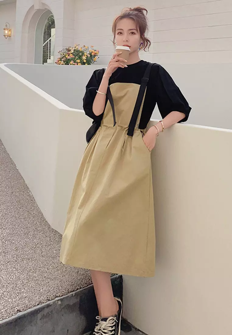 Sunnydaysweety Causal style One Piece Dress with T shirt