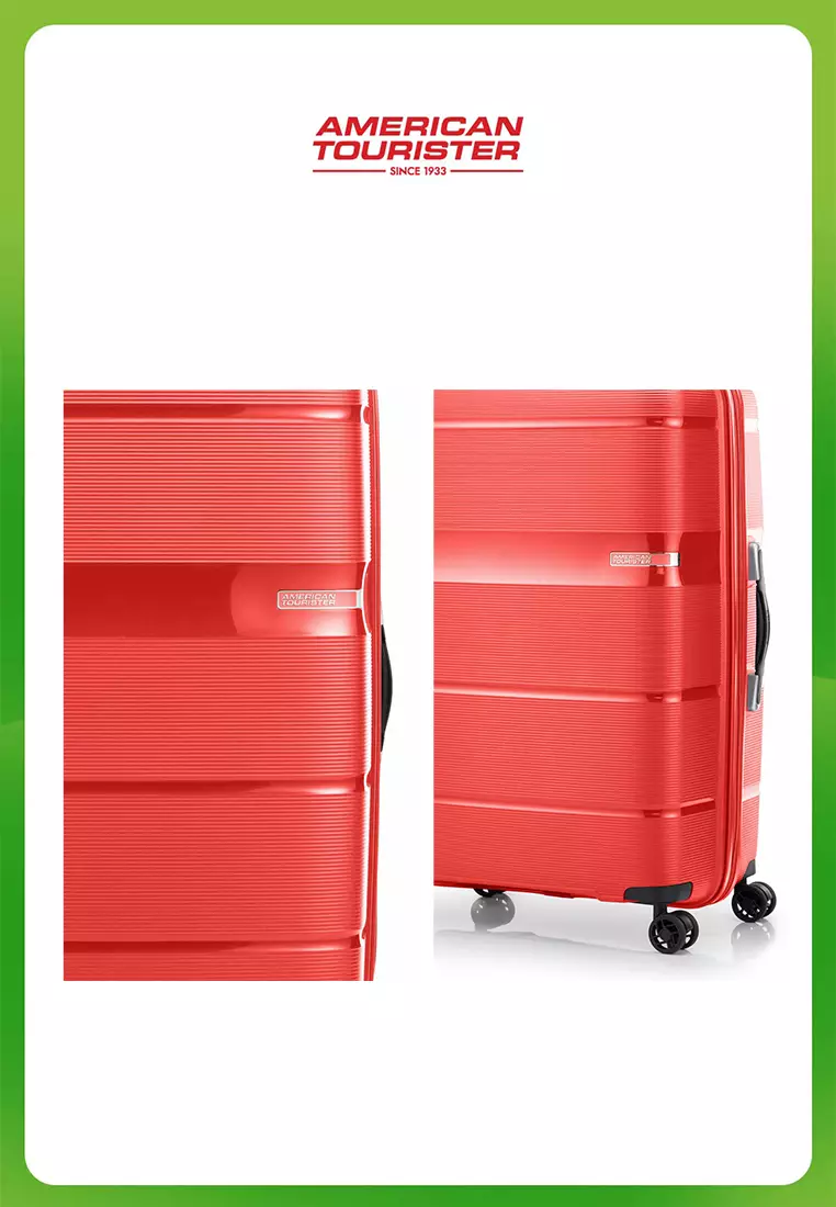 American Tourister Linex Koper Hardcase Medium 24 Inch TSA ASR– Flame Red