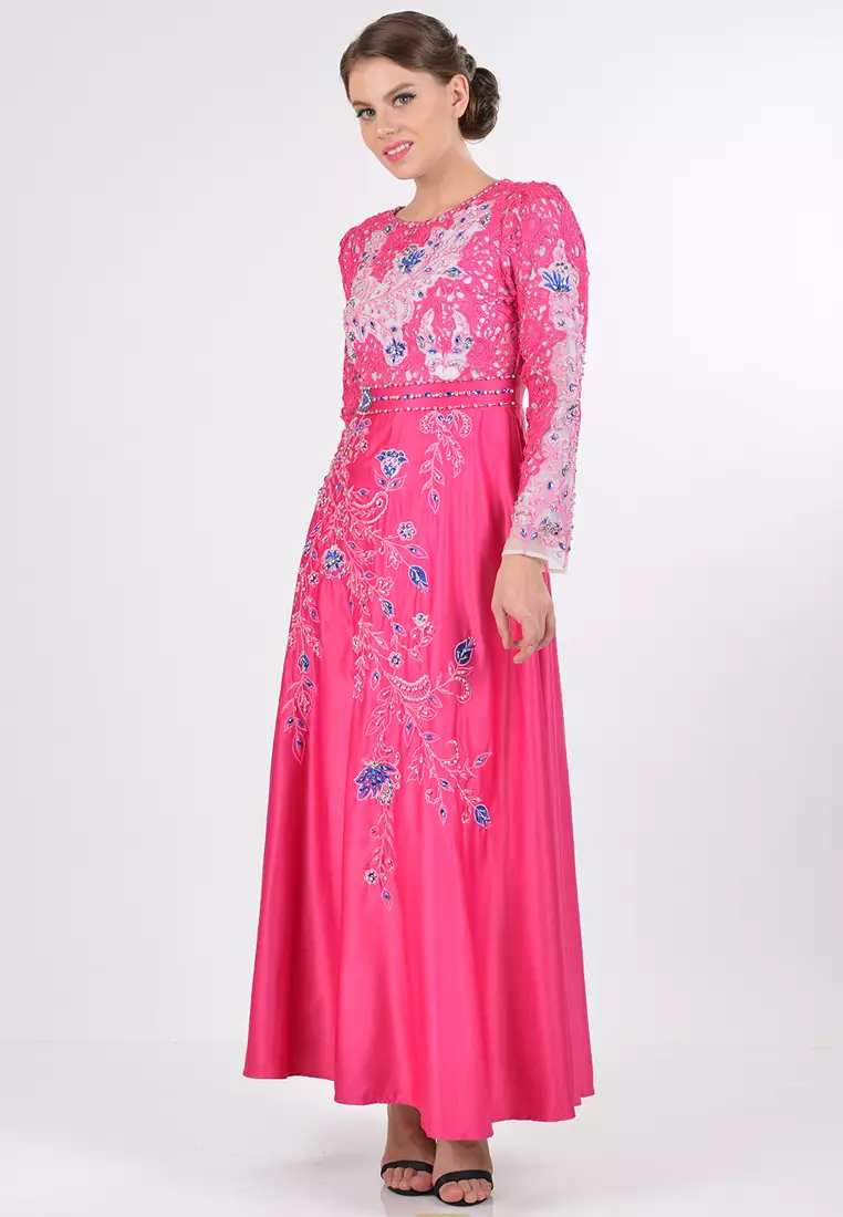 Bibiq Gamis Brokat Satin