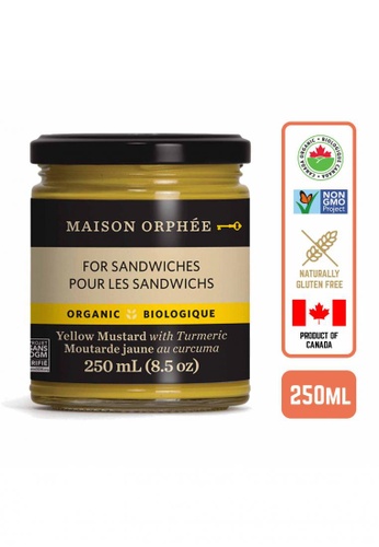 Foodsterr Maison Orphee Organic Yellow Mustard with Turmeric 250ml 3E6BEESB0AFCCDGS_1