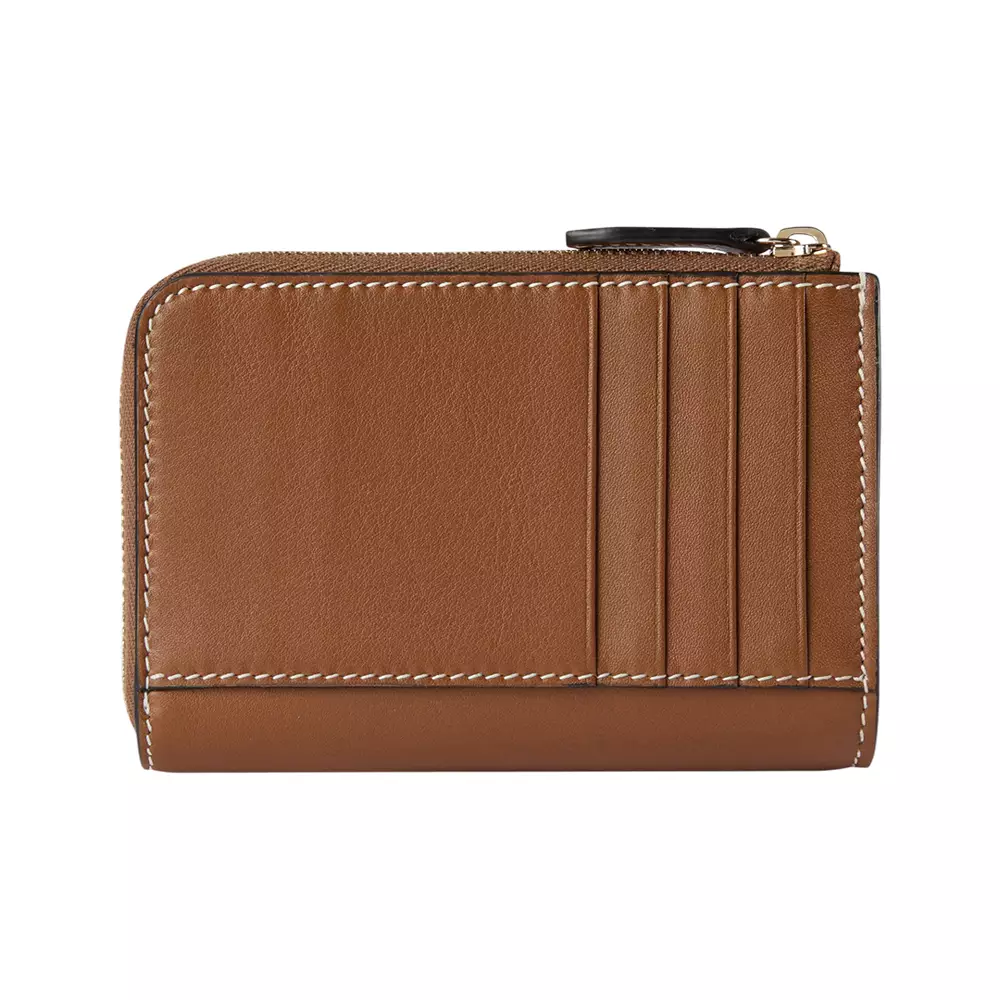 [4.4PRIL KEJUTAN HARGA] GG Emblem with Supreme Canvas Zip Card Wallet Brown