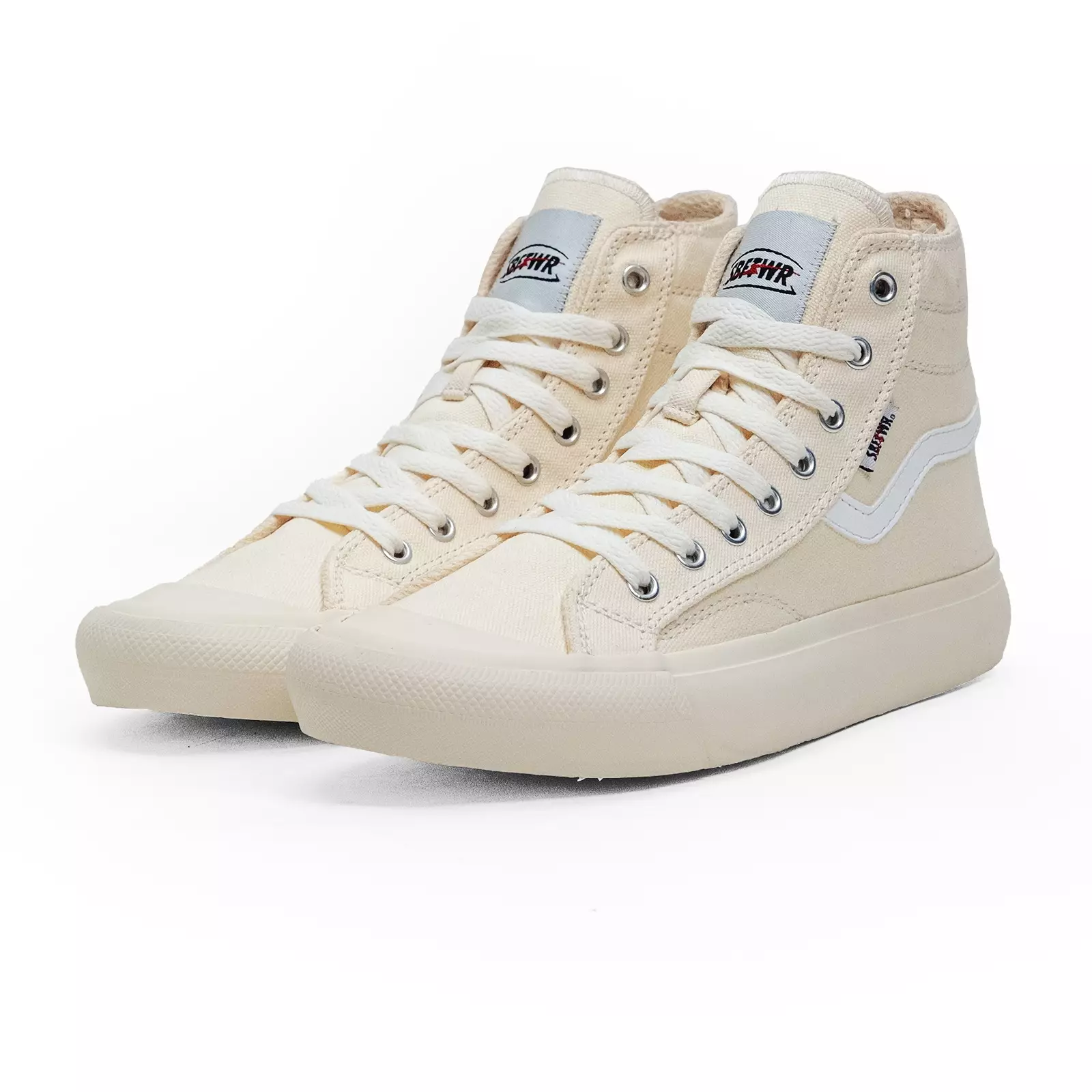 SABA Veloz High Krem - Sepatu Sneakers Casual Pria Wanita