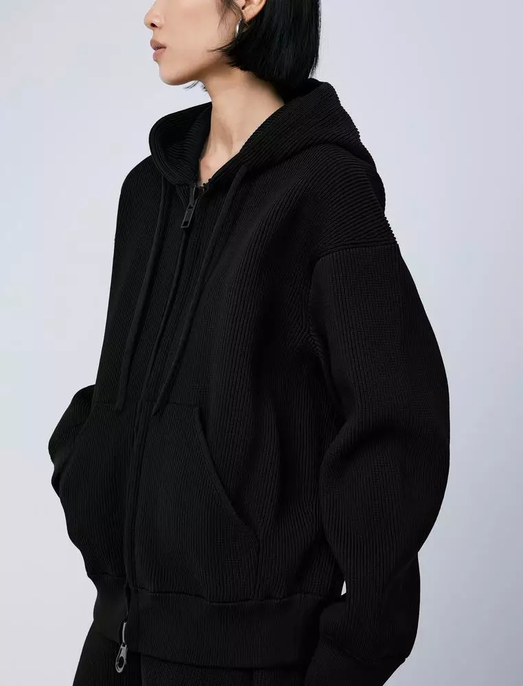 Midi Hooded Cardigan Sweater