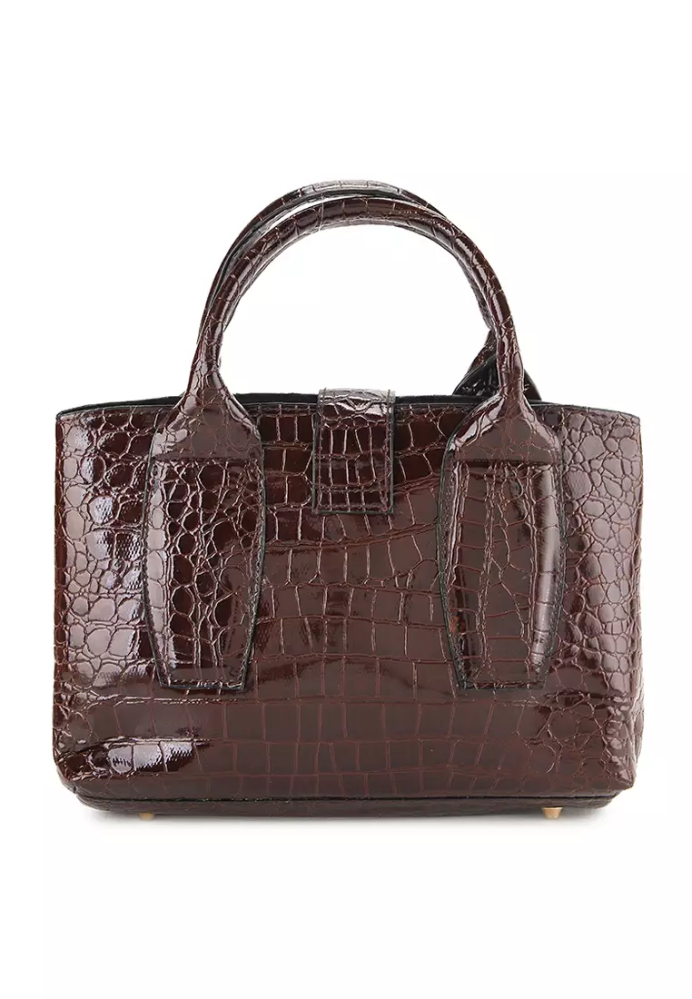 Croco Handbag X Juwita Pouch