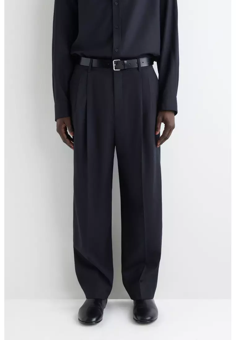 WOOL-FLANNEL TROUSERS