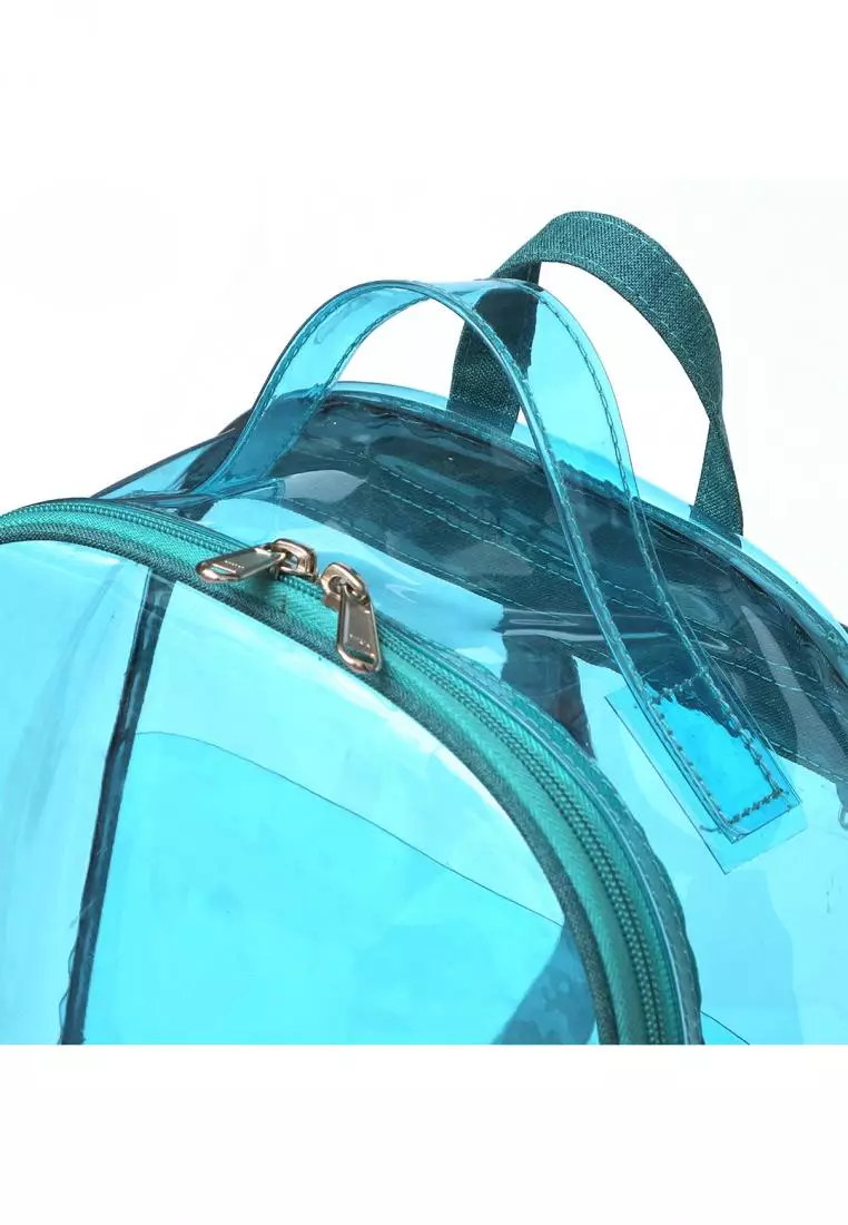 PVC Backpack Blanche