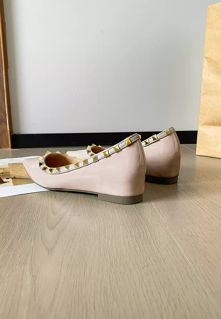 4CM內增高鉚釘高跟鞋 WW8916-2