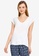 Springfield white Flounced Sleeves T-Shirt 1CEB4AA86517FEGS_1