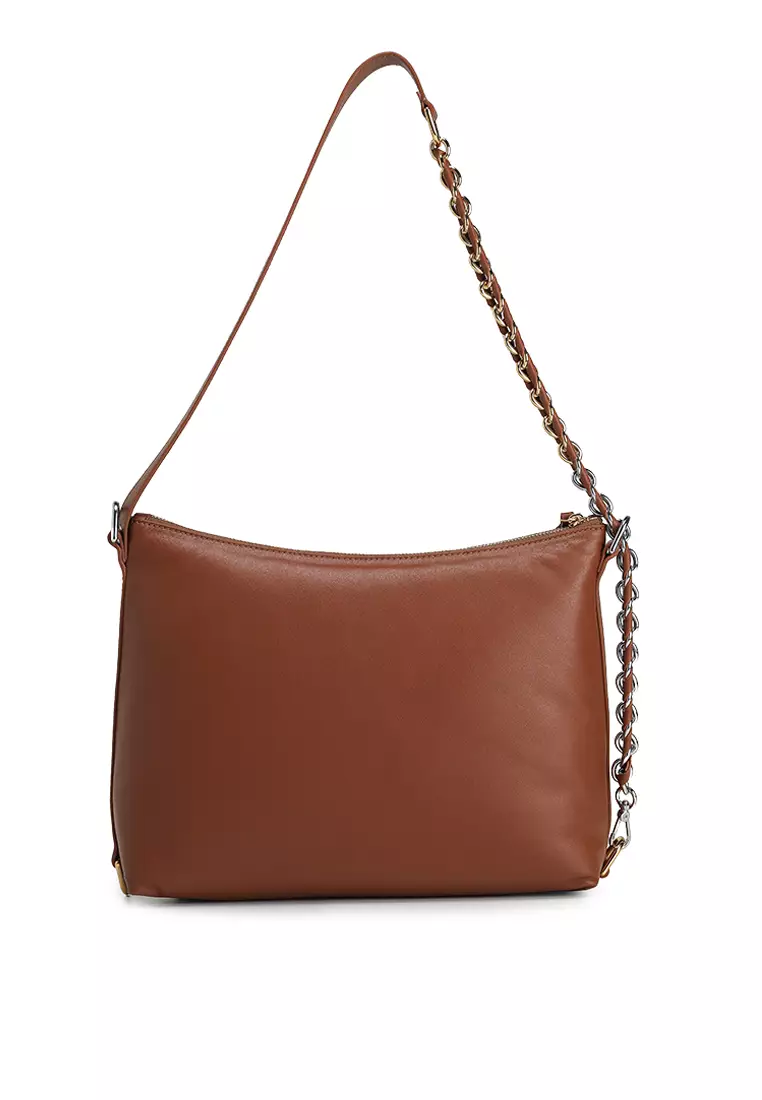 Gretel Puffy Smooth Shoulder Bag