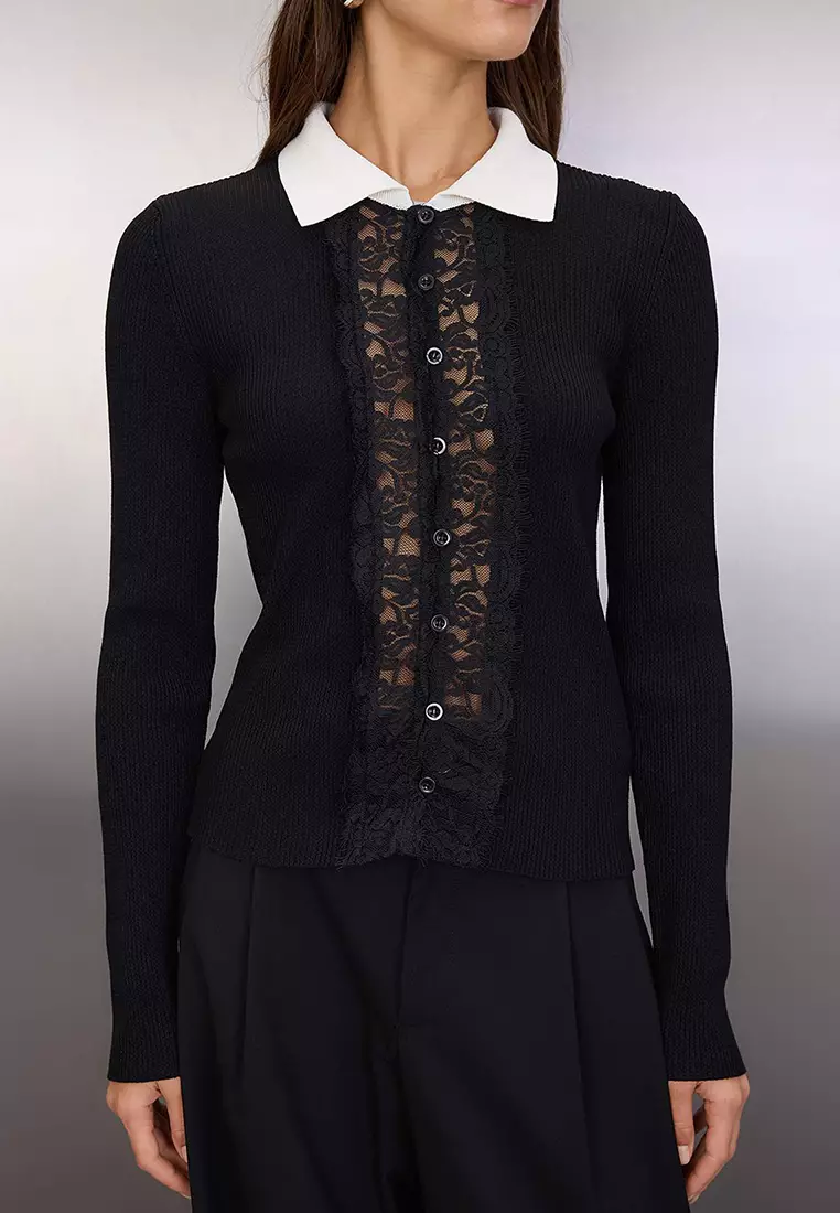Lace Knitted Cardigan