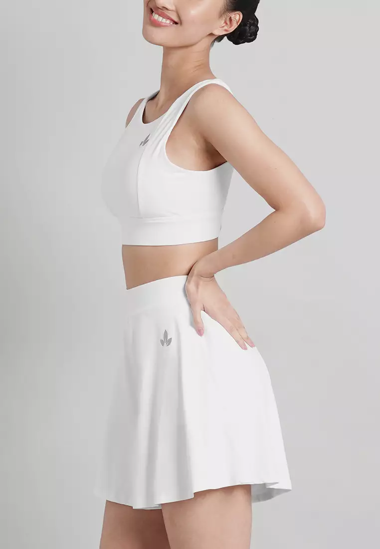 Wren Set: Crop Top Sports Bra & Culottes Shorts