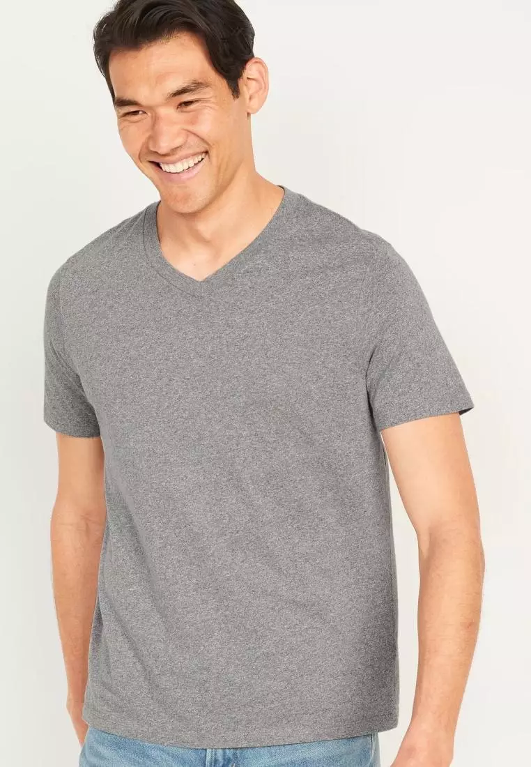 Soft-Washed V-Neck T-Shirt for Men