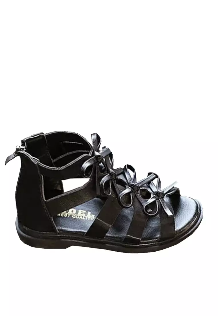 Discount on Twenty Eight Shoes  shoes - SKU: VANSA Back Zipper Bow Sandals  VSK-SF1