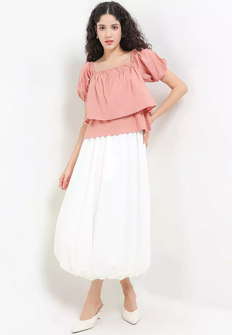 Off Shoulder Puff Sleeve Top