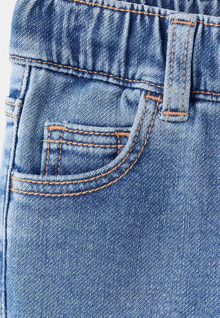 Slim Fit Drawstring Jeans