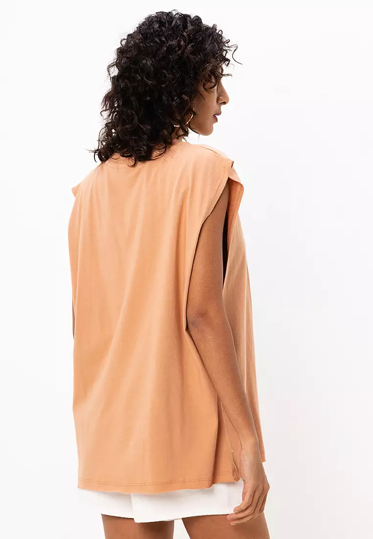 Buy ASOS Design Wide Sleeveless Tank Top 2025 Online ZALORA