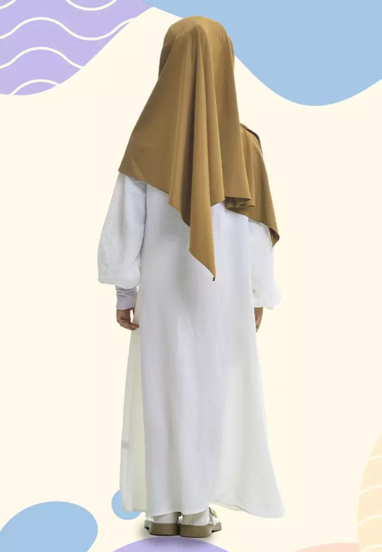 Rabbani - Baju Muslim Anak Gamis Bani Batuta Cantya Z1M Exclusive BW-Coklat