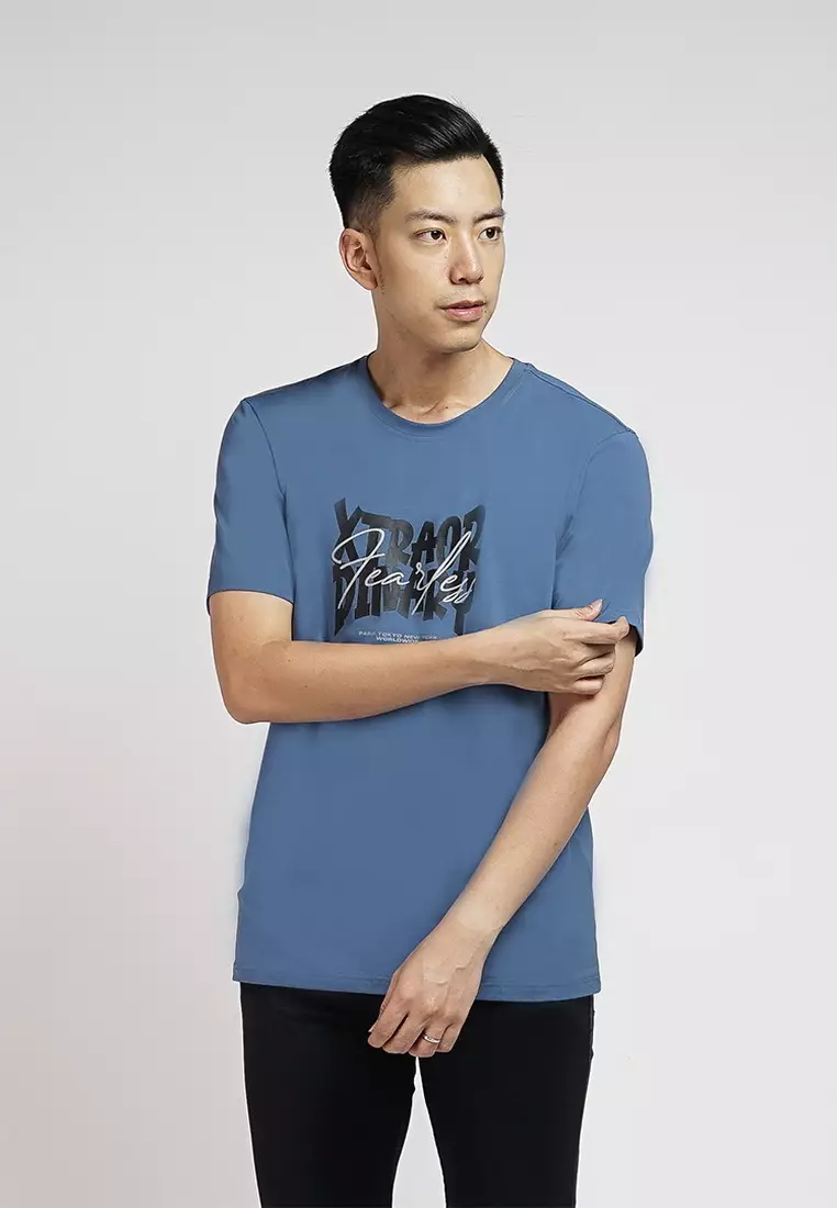 XTRAORDINARY T-Shirt Cotton Spandex Pria 48091