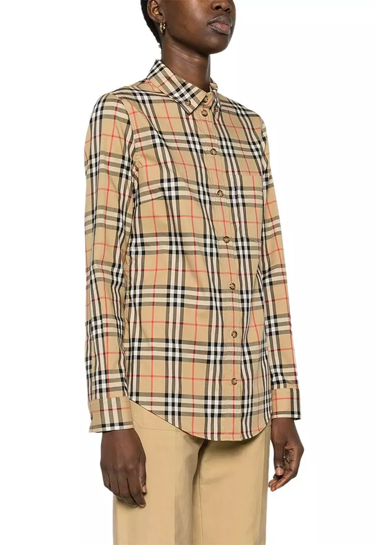 Burberry button on sale up shirt