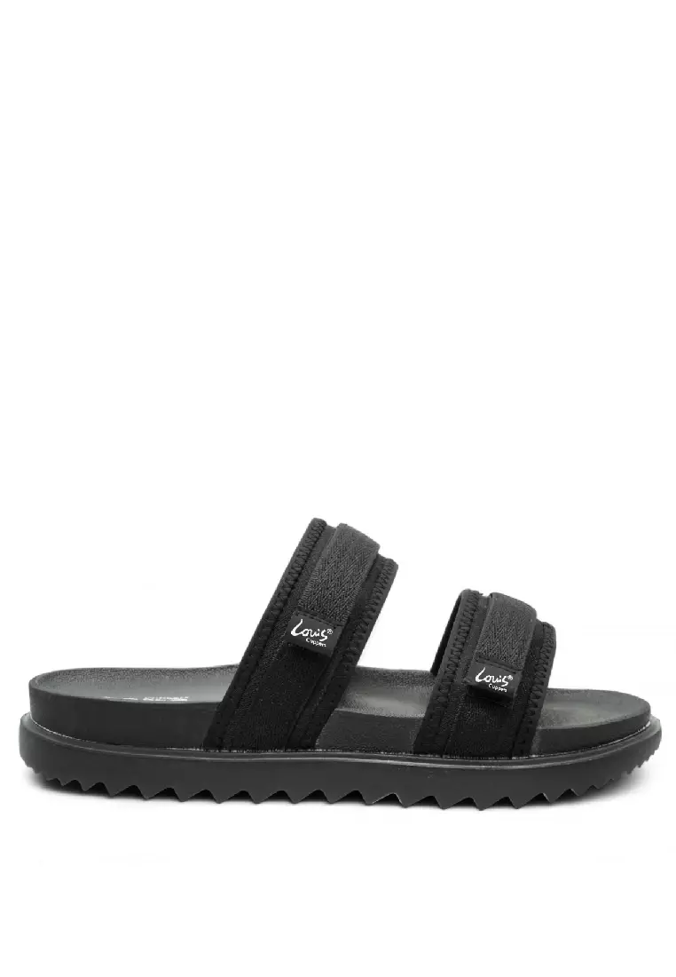 Discount on Louis Cuppers  shoes - SKU: Louis Cuppers Men Slip On Faux Leather Classic Casual Sandals - 240441248
