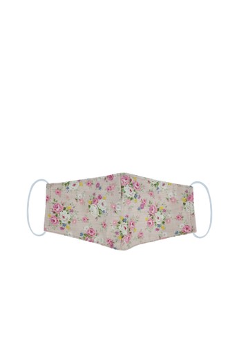 Jual Mayonette Mayonette Masker Kain Katun Premium 3 Ply Earloop Motif Bunga Non Medis 3 Pcs Soft Pink Original Zalora Indonesia
