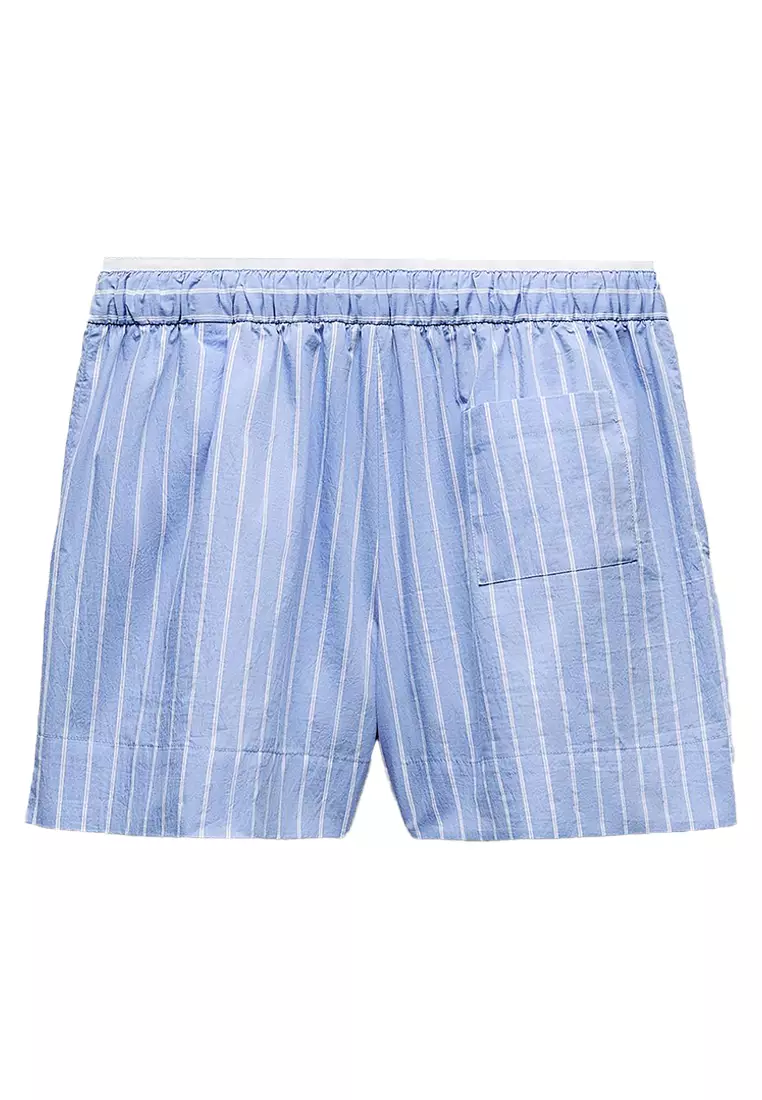 ZARA High-Rise Striped Shorts 2025 | Buy ZARA Online
