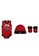 Jordan red Jordan Unisex Newborn's Jordan 23 Bodysuit, Hat & Bootie Set (0 - 6 Months) - Gym Red C759BKAB5B1AE1GS_2
