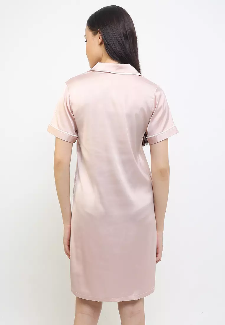 Daster Dress Baju Tidur Satin Silk Sleepwear