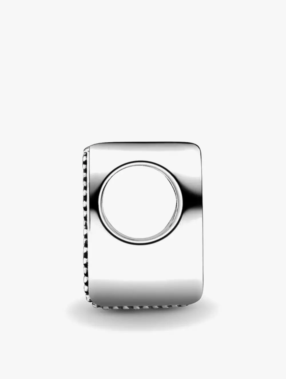 Letter M silver charm