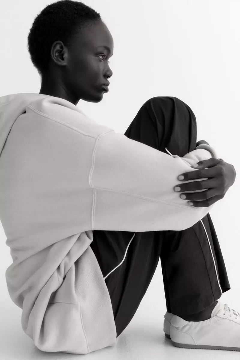 Oversized hooded dress