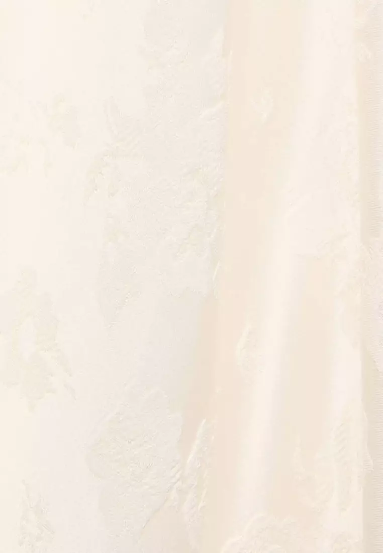 Jacquard Dress With Silk Details