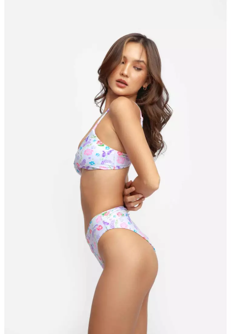 Tona Twisted Bikini Top / Sweet Spring