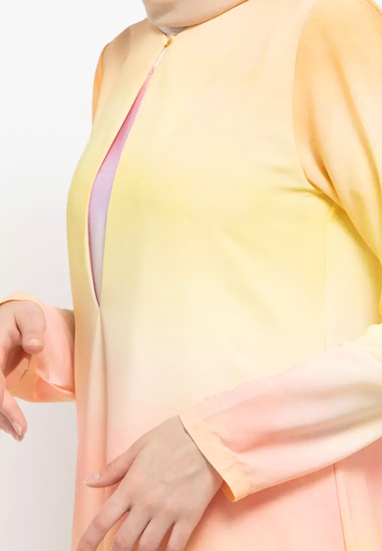 Freda Maxi Dress Shaded Dress In Orange