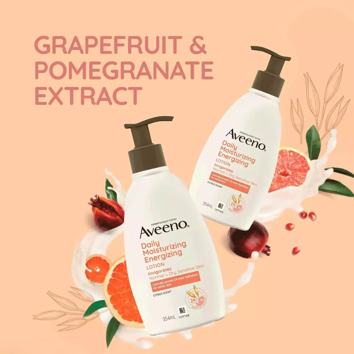 Aveeno® Daily Moisturizing Energizing Lotion 354ml - Losion Pelembap Badan 354ml